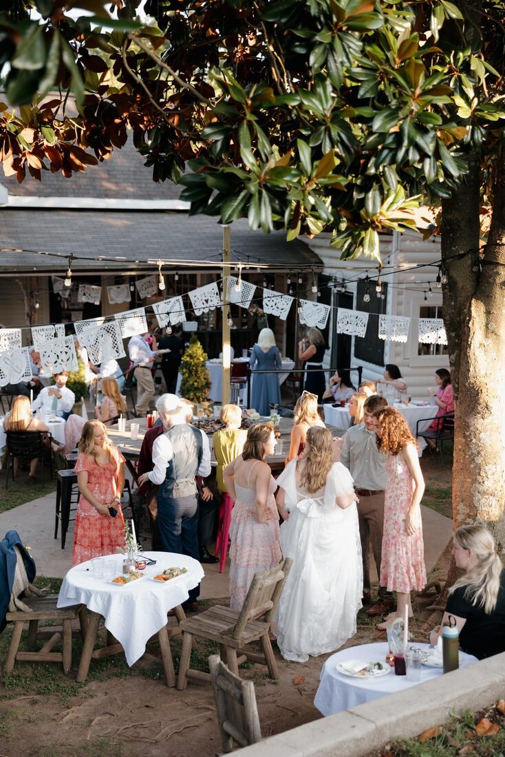 A private event on the patio