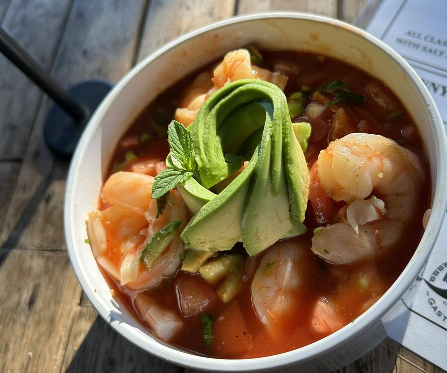 Mexican shrimp cocktail